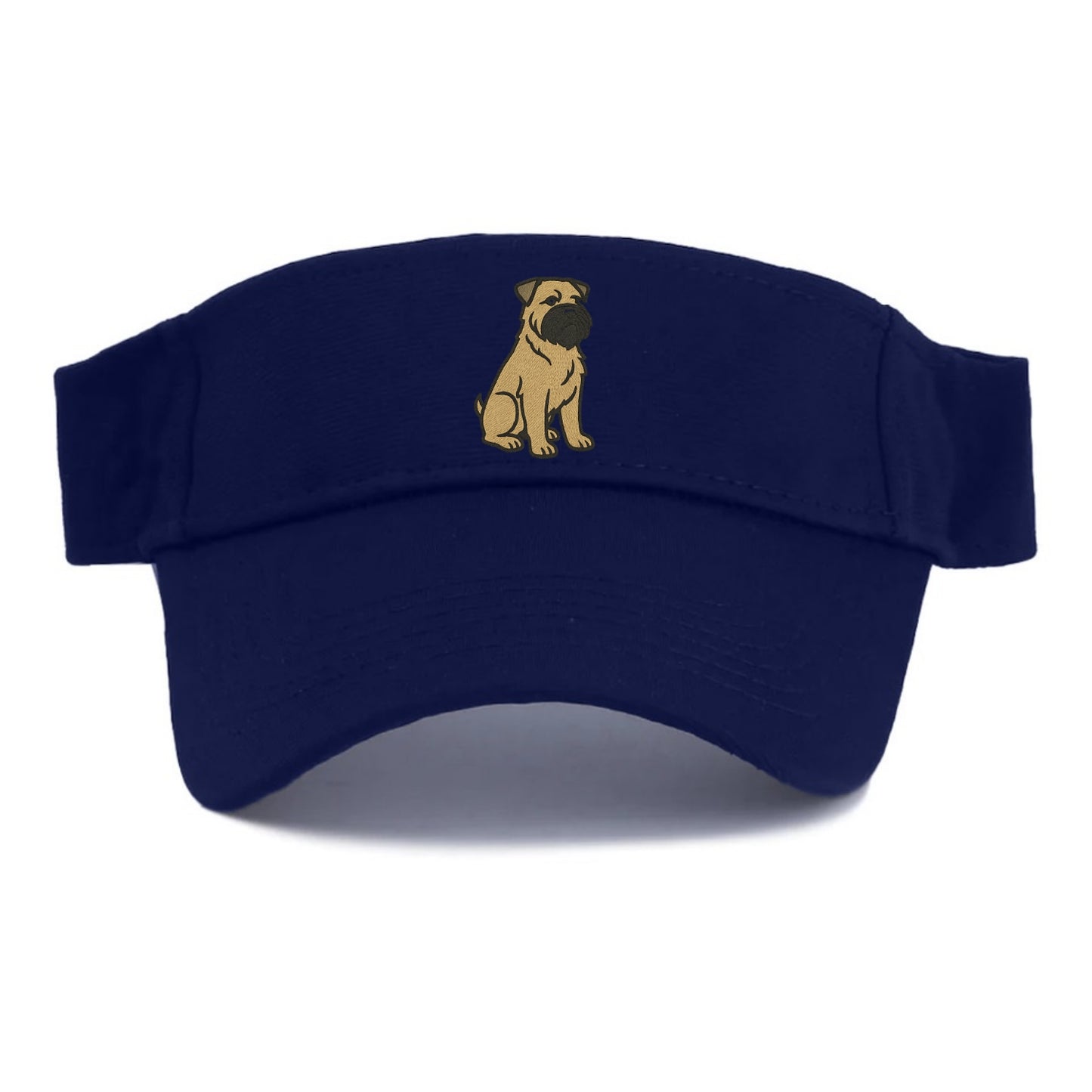 Bouvier des Flandres - Fawn rough coat embroidered design - Visor - Navy