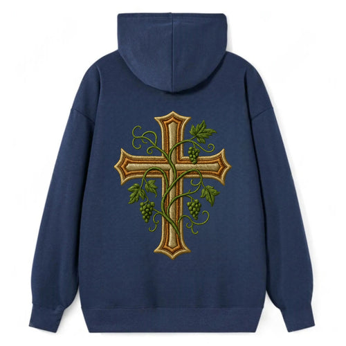 Vine Cross  - Classic Pullover Hoodie