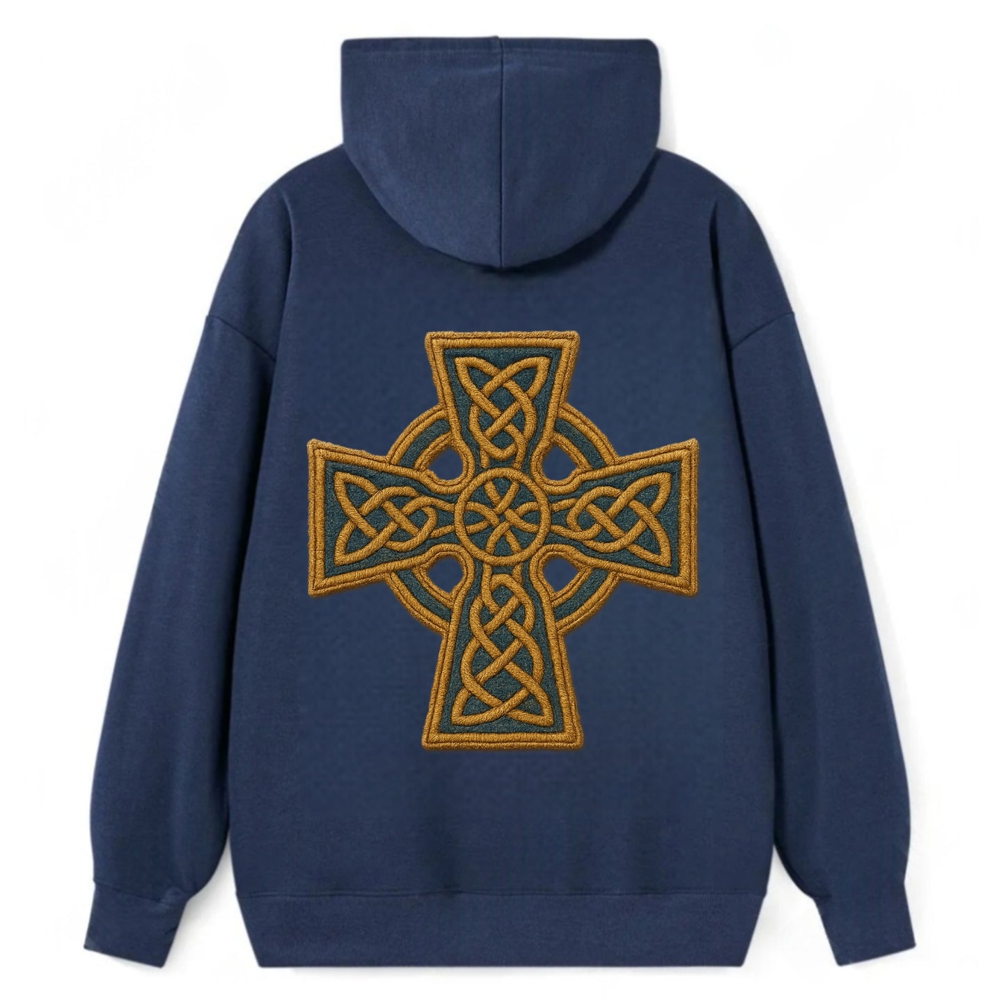Book Of Kells Cross - Classic Pullover Hoodie - Navy