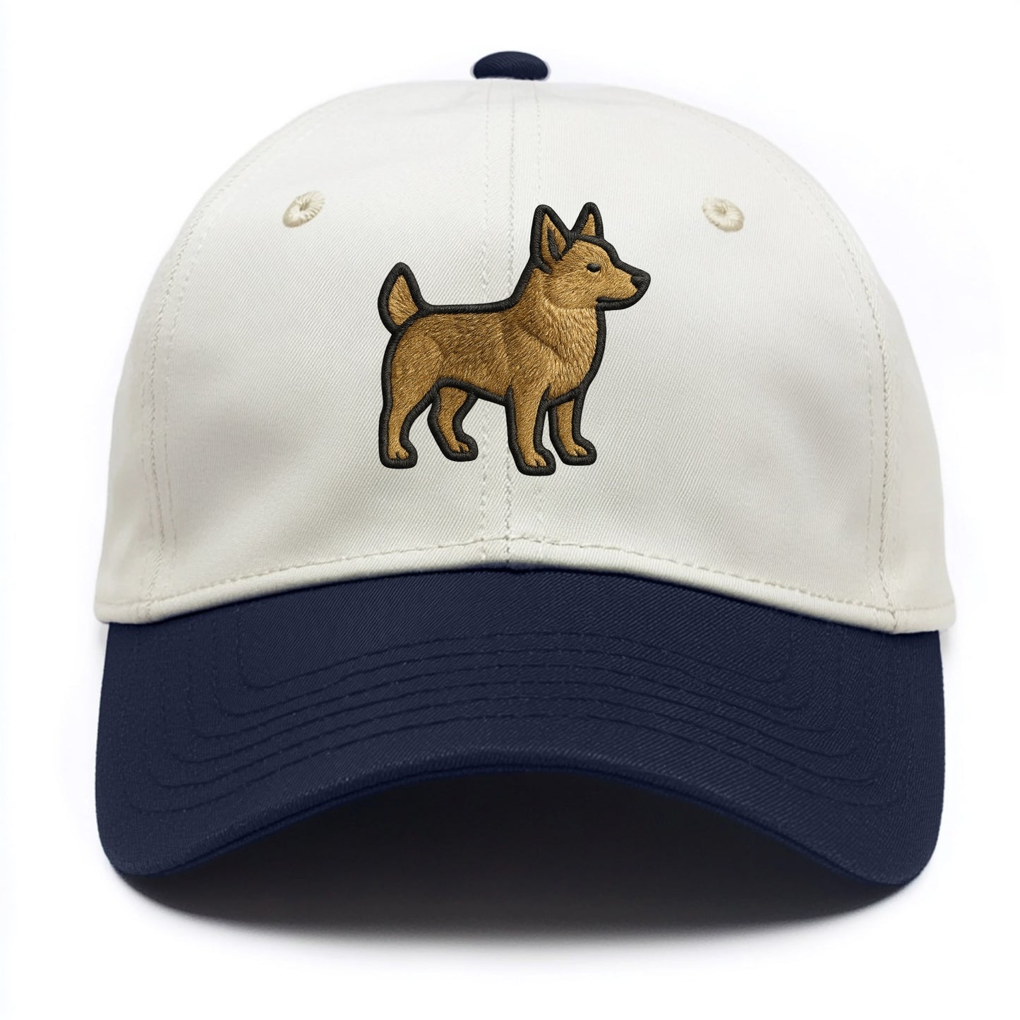 Swedish Vallhund - Contemporary Viking d - Two Tone Cap - Navy