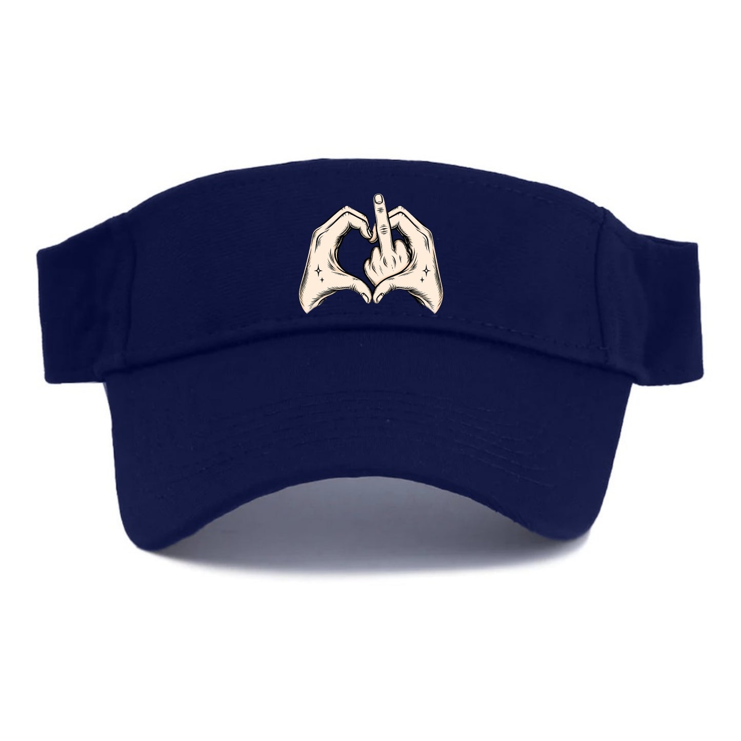 Love You Symbol - Visor - Navy