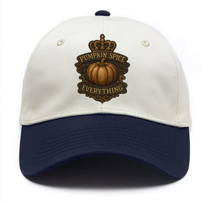 Pumpkin Spice Everything  - Two Tone Cap - Navy