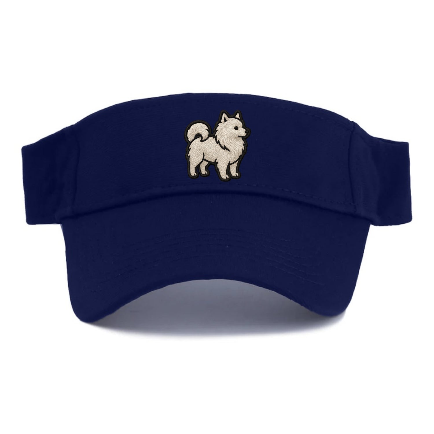 Japanese Spitz - Contemporary white spit - Visor - Navy