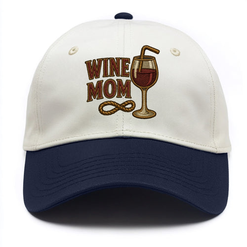 Wine Mom  - Two Tone Cap
