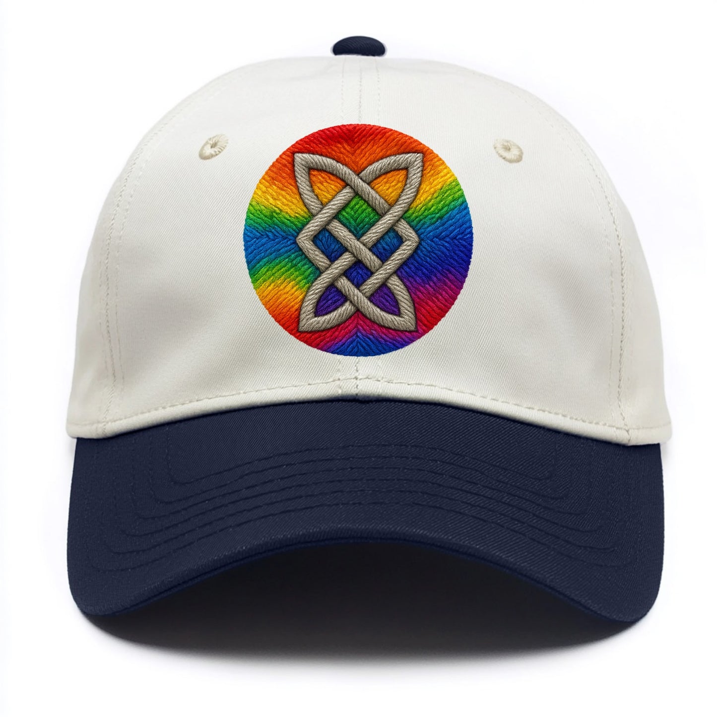 Celtic Shield Knot  - Two Tone Cap - Navy