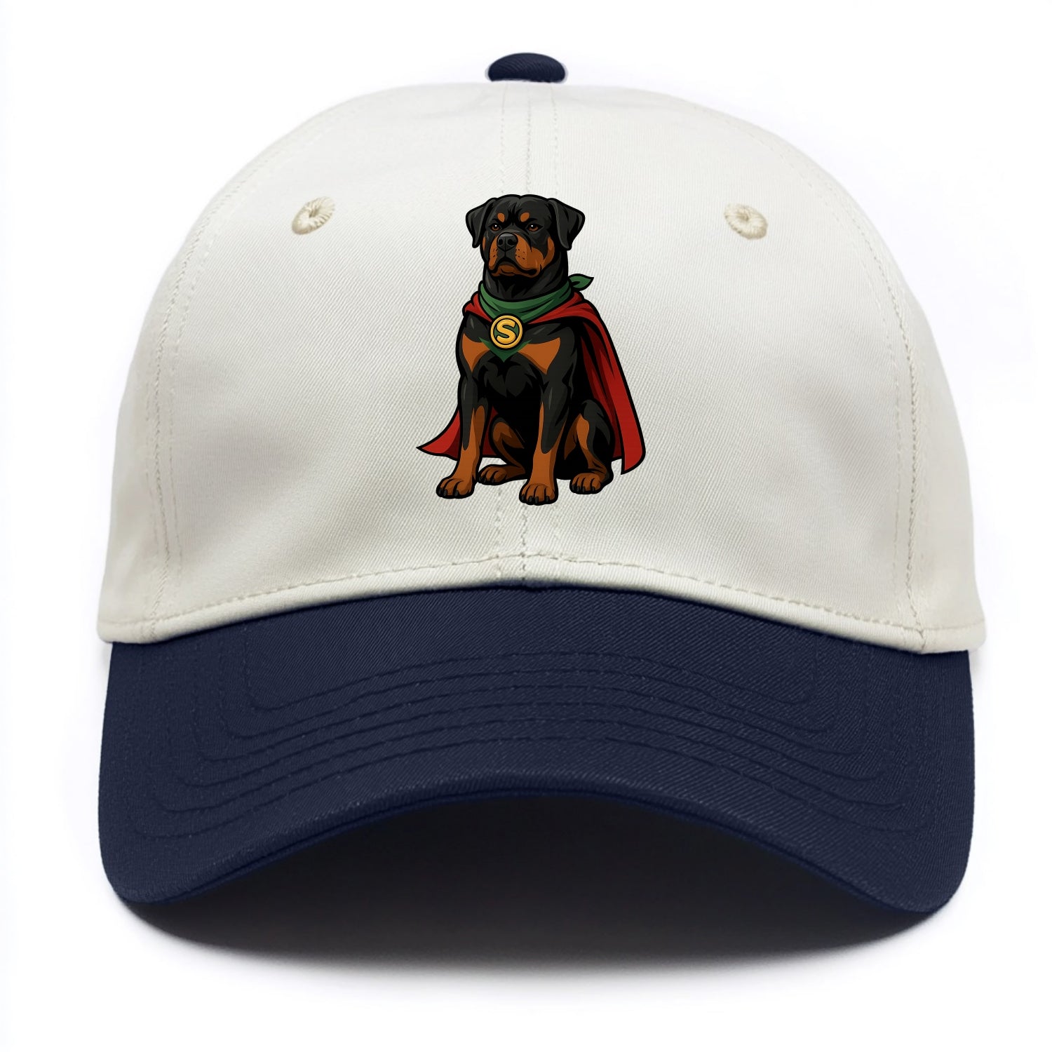 Rottweiler Strong Hero  - Two Tone Cap - Navy