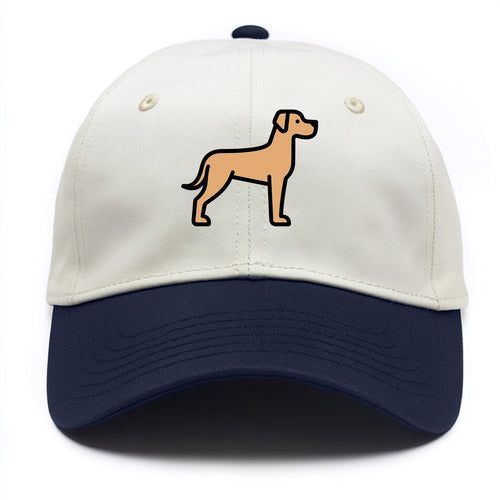 Great Dane - Fawn colored flat side profile - Two Tone Cap