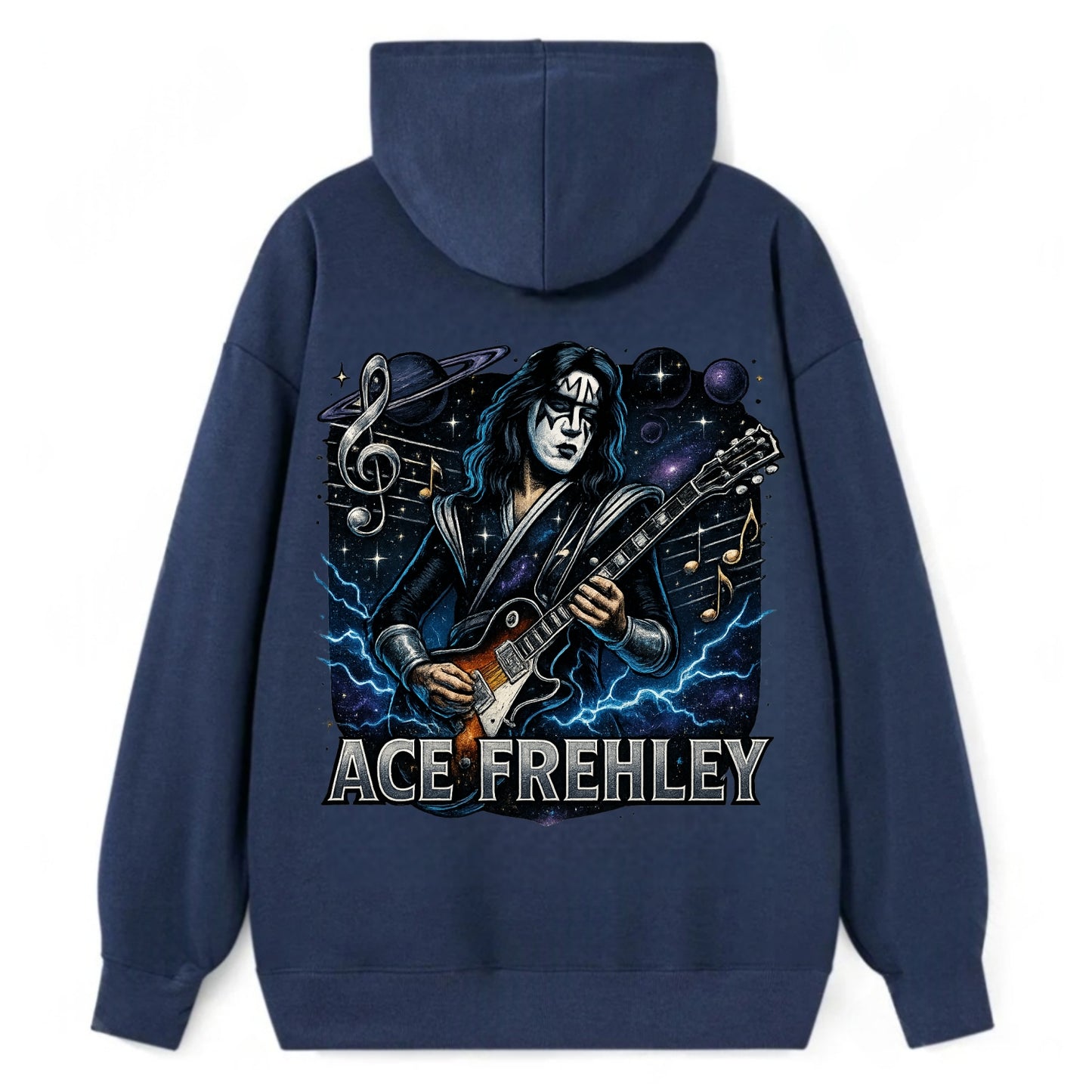Ace Musical Cosmos - Classic Pullover Hoodie - Navy