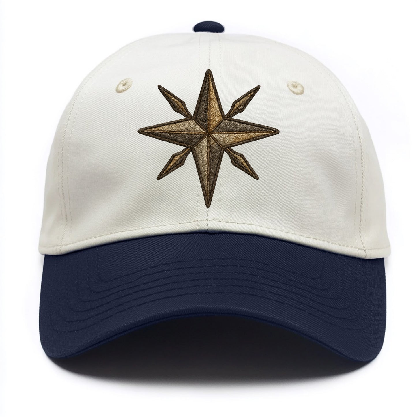 Nautical Star  - Two Tone Cap - Navy