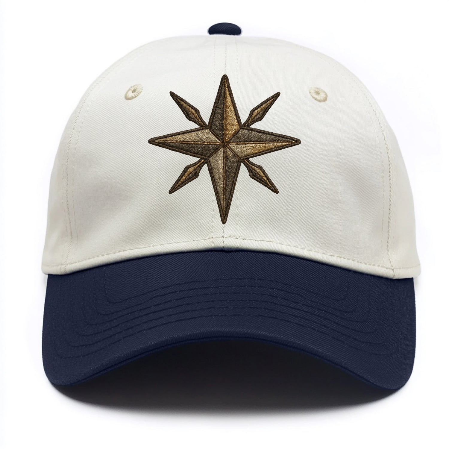 Nautical Star  - Two Tone Cap - Navy