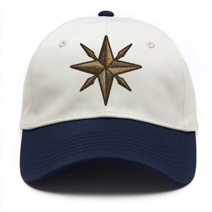 Nautical Star  - Two Tone Cap - Navy