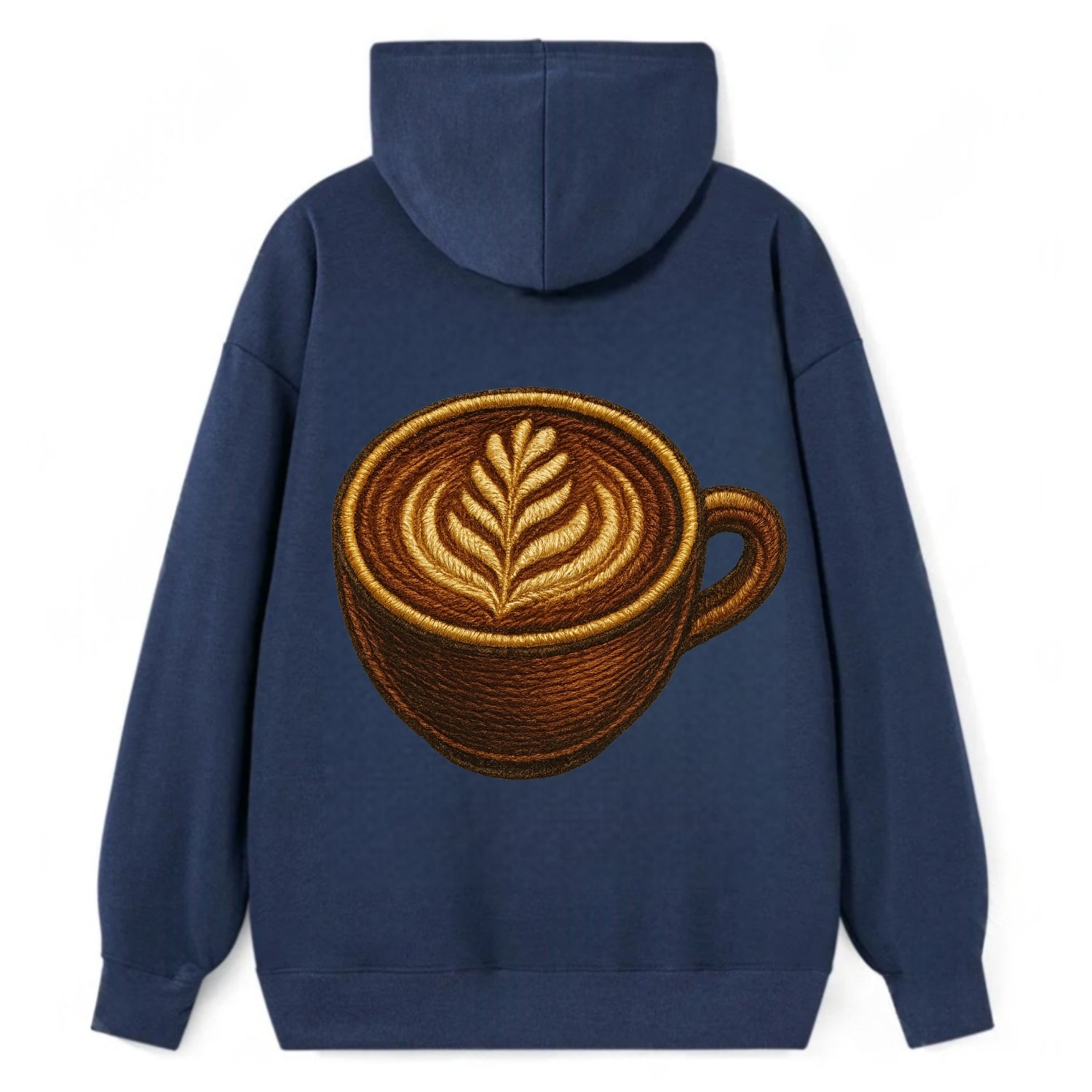 Latte Art  - Classic Pullover Hoodie - Navy