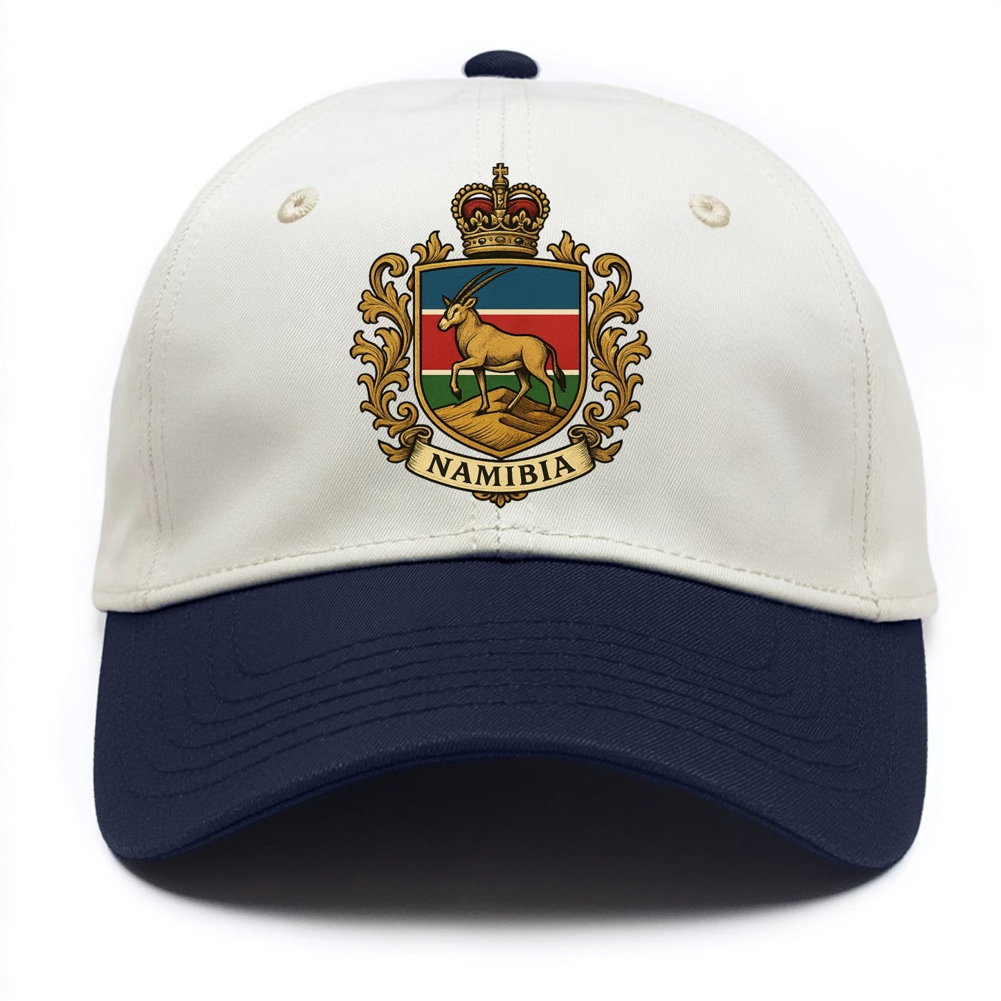 Namibia Heritage Badge  - Two Tone Cap - Navy