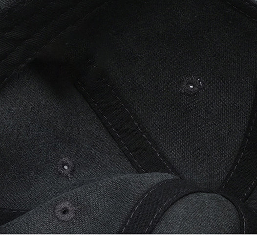 Gorra de béisbol vintage negra lavada con bordado de perro | Gorra ajustable para amantes de las mascotas