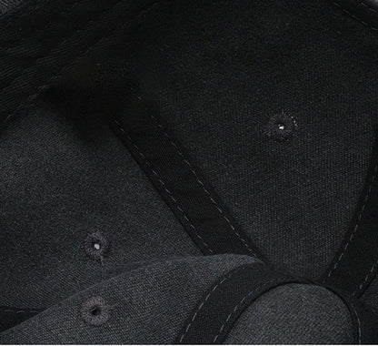 Gorra de béisbol vintage negra lavada con bordado de perro | Gorra ajustable para amantes de las mascotas