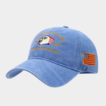 USA 250th Anniversary Embroidered Baseball Cap