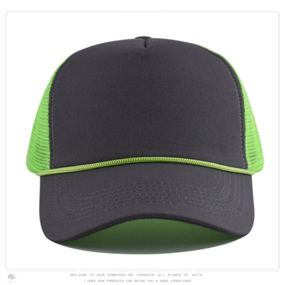 Foam Front Mesh Back Trucker Hat – Adjustable Snapback, Breathable Sun Protection, Unisex Cap