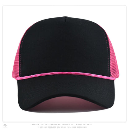 Foam Front Mesh Back Trucker Hat – Adjustable Snapback, Breathable Sun Protection, Unisex Cap