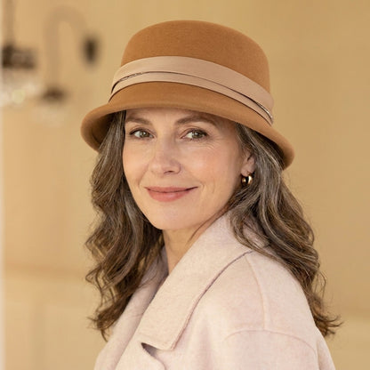 Chic French Style Wool Bucket Hat - Lightweight & Warm, Stylish Coldproof Fisherman Cap for Women - Perfect for Autumn & Winter
