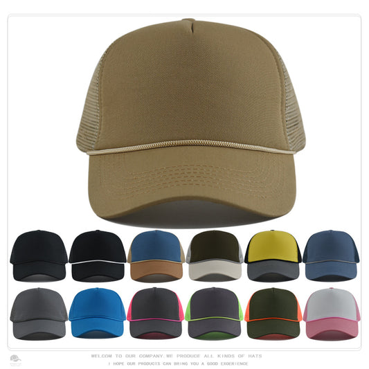 Foam Front Mesh Back Trucker Hat – Adjustable Snapback, Breathable Sun Protection, Unisex Cap