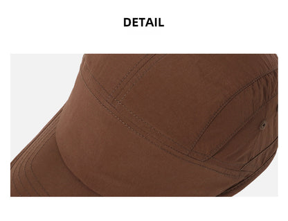 Pandaize Nylon Quick-Dry Baseball Cap – 5-Panel Work Hat for Men & Women, Adjustable Elastic Drawstring