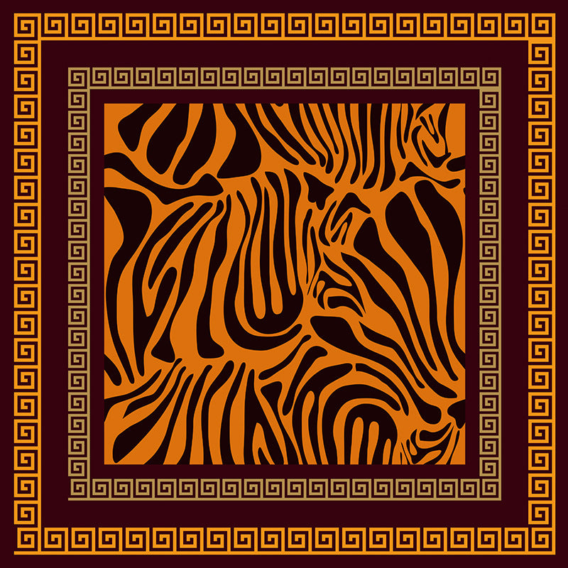 Silk Scarf, Printed Square Silk Twill Bandana, High-End Luxury Mulberry Silk Small Square Scarf for Packaging & Fashion