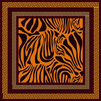 Silk Scarf, Printed Square Silk Twill Bandana, High-End Luxury Mulberry Silk Small Square Scarf for Packaging & Fashion