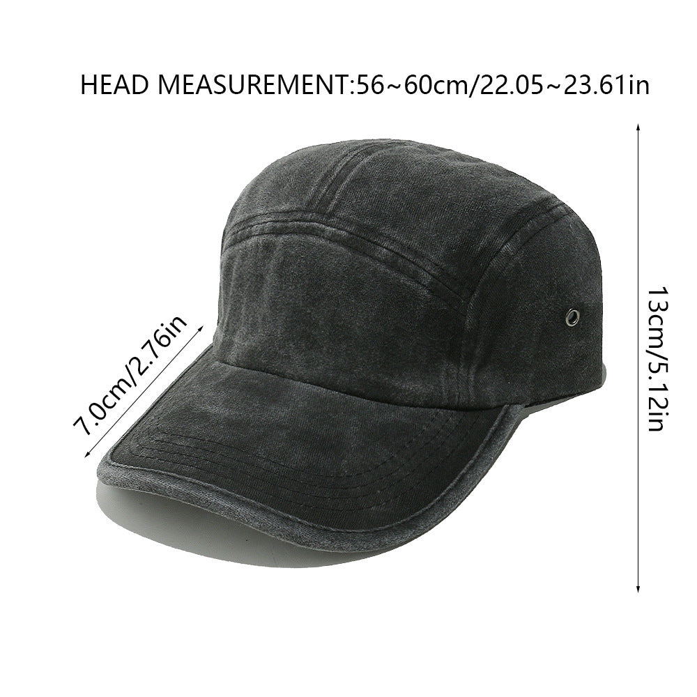Gorra de béisbol unisex Pandaize de 5 paneles, estilo vintage desgastado, ajustable