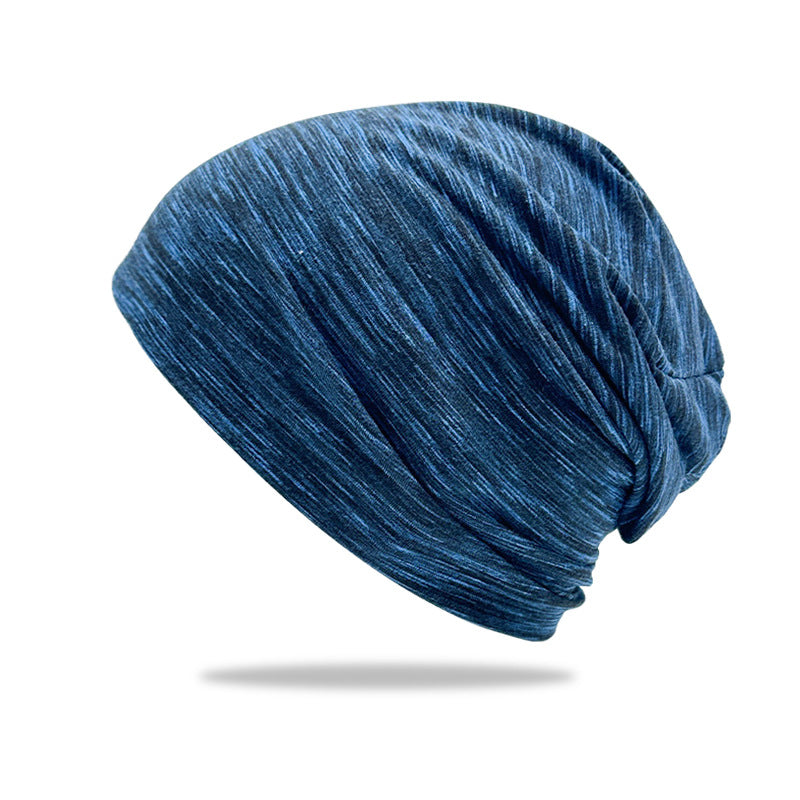 Satin Slouchy Beanie - Unisex Turban Style Winter Cap - Cotton Acrylic Blend Hair Protection Windproof