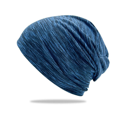 Satin Slouchy Beanie - Unisex Turban Style Winter Cap - Cotton Acrylic Blend Hair Protection Windproof