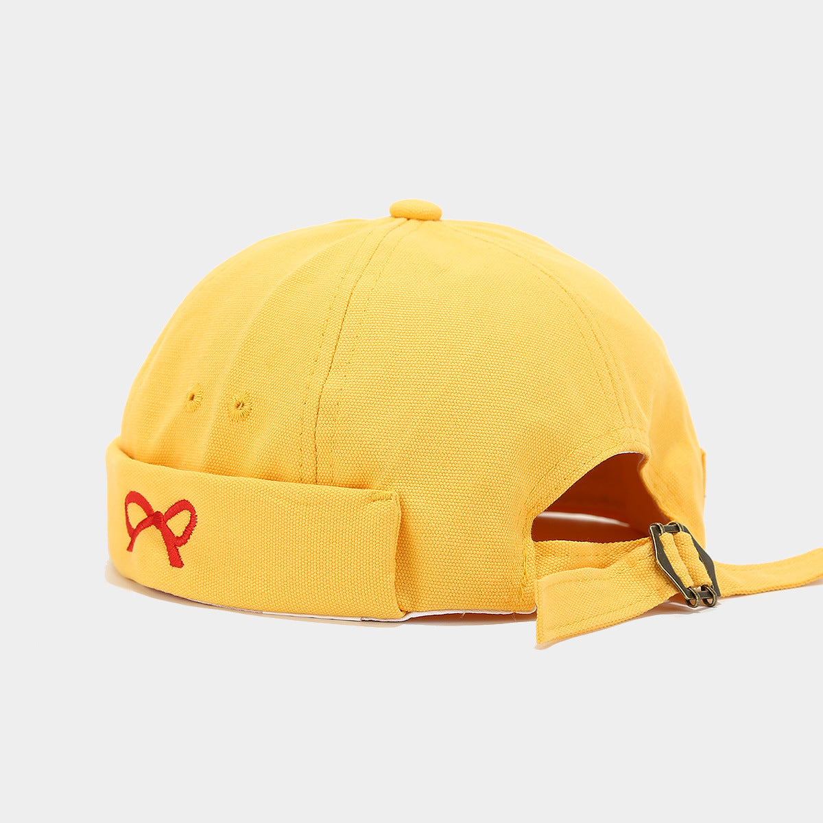 "Chic Butterfly Embroidered Felt Hat with Bow - Vintage Street Style, Korean Inspired, Fashionable Women's Cap" Yellow Hat - Size undefined