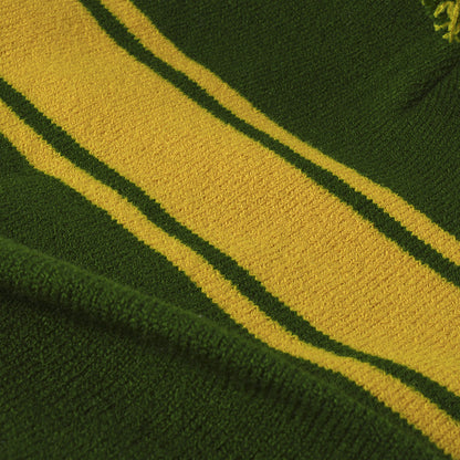 Preppy Tie-Dye Knit Beanie with Pom Pom - Ear Warmers for Autumn & Winter Outdoor Wear