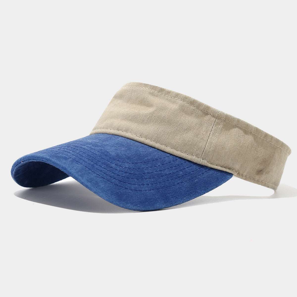 Gorra vintage con visera lavada - Gorra unisex para deportes al aire libre, transpirable y con protección UV, sin visera superior para hombre y mujer