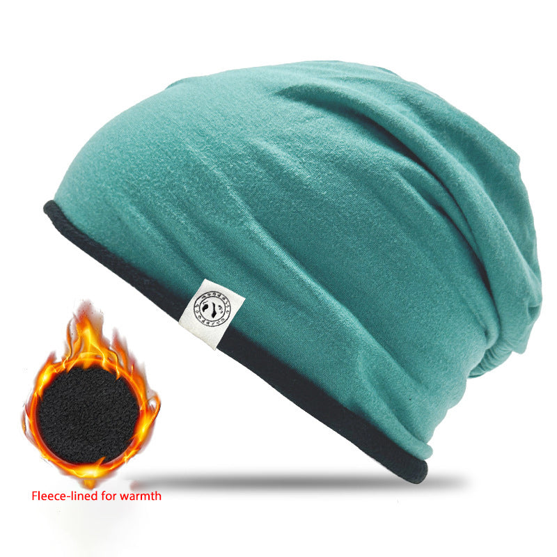 冬用暖かい耳保護防風防寒サイクリングスローチーハット | 二重層厚手フリースビーニー