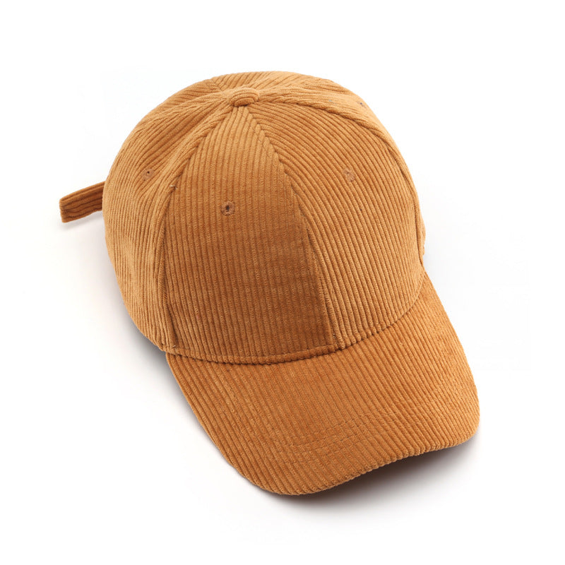 Pandaize Fall & Winter Corduroy Baseball Cap, Unisex Outdoor Sports Warm Hat