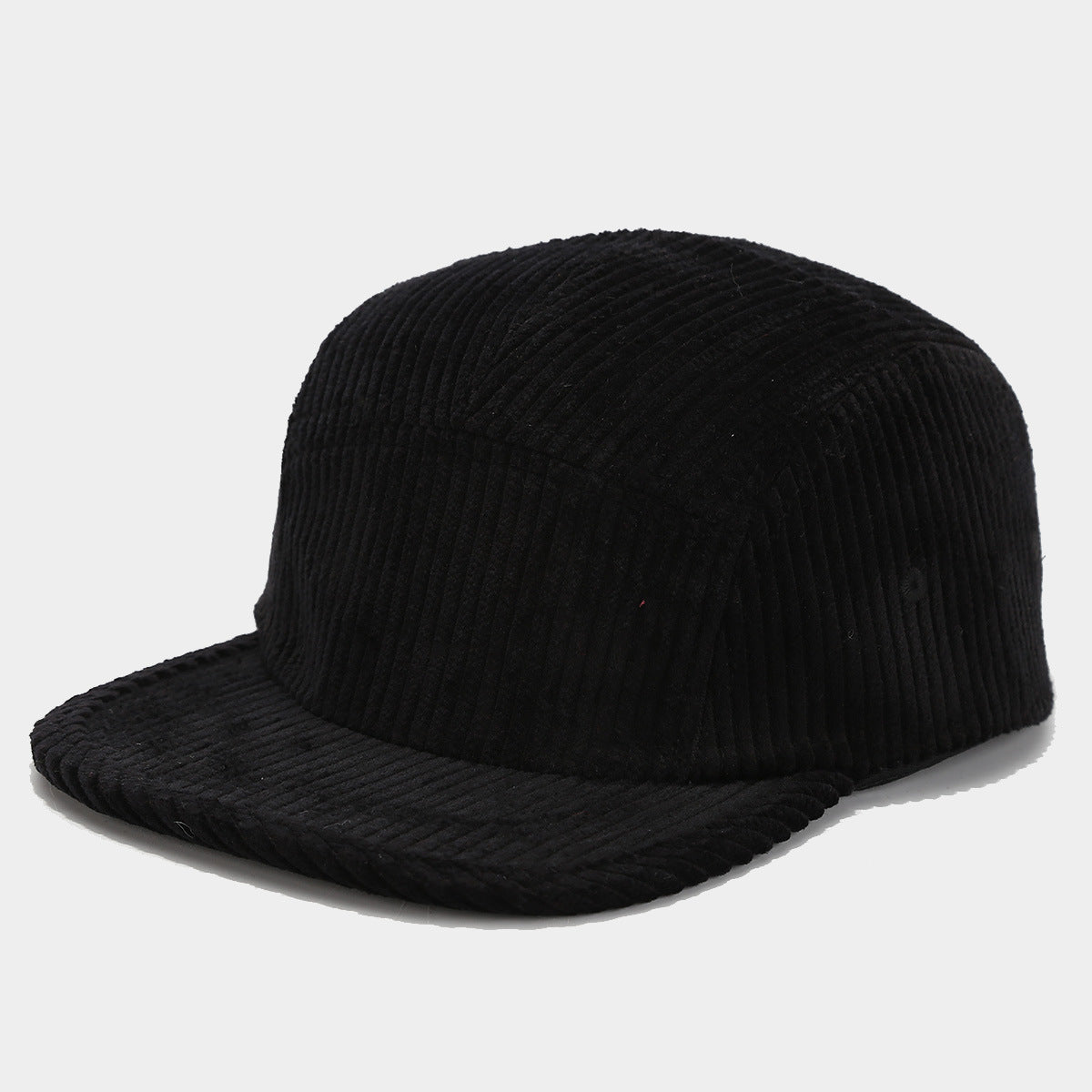 Retro 5-Panel Corduroy Cap – Solid Color, Unisex Fall & Winter Streetwear Hat