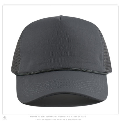 Foam Front Mesh Back Trucker Hat – Adjustable Snapback, Breathable Sun Protection, Unisex Cap