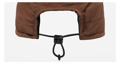 Pandaize Nylon Quick-Dry Baseball Cap – 5-Panel Work Hat for Men & Women, Adjustable Elastic Drawstring