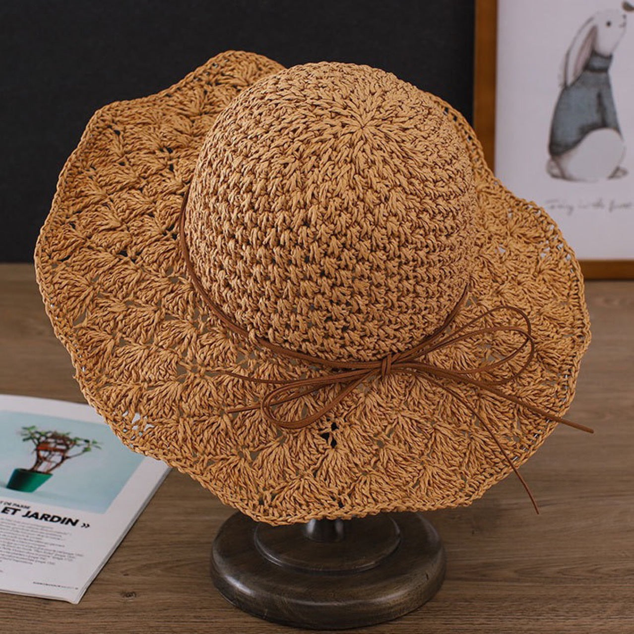 Korean Stylish Foldable Summer Sun Hat – Pandaize - Main Image
