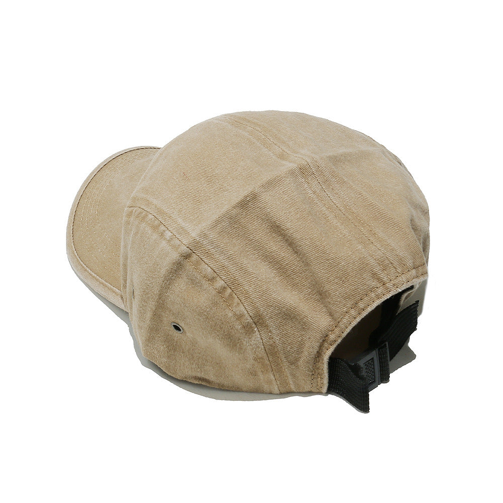 Gorra de béisbol unisex Pandaize de 5 paneles, estilo vintage desgastado, ajustable