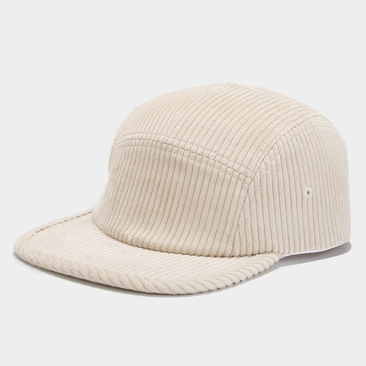 Retro 5-Panel Corduroy Cap – Solid Color, Unisex Fall & Winter Streetwear Hat