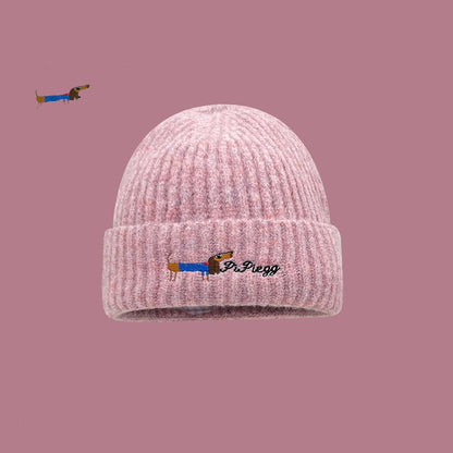 Vintage Animal Embroidered Hat - Winter Windproof Ear Protection Cotton Cap - Unisex Cold Weather Outdoor Beanie