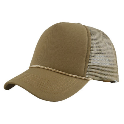 Foam Front Mesh Back Trucker Hat – Adjustable Snapback, Breathable Sun Protection, Unisex Cap