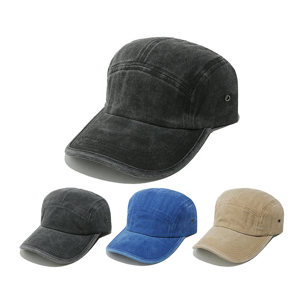 Gorra de béisbol unisex Pandaize de 5 paneles, estilo vintage desgastado, ajustable
