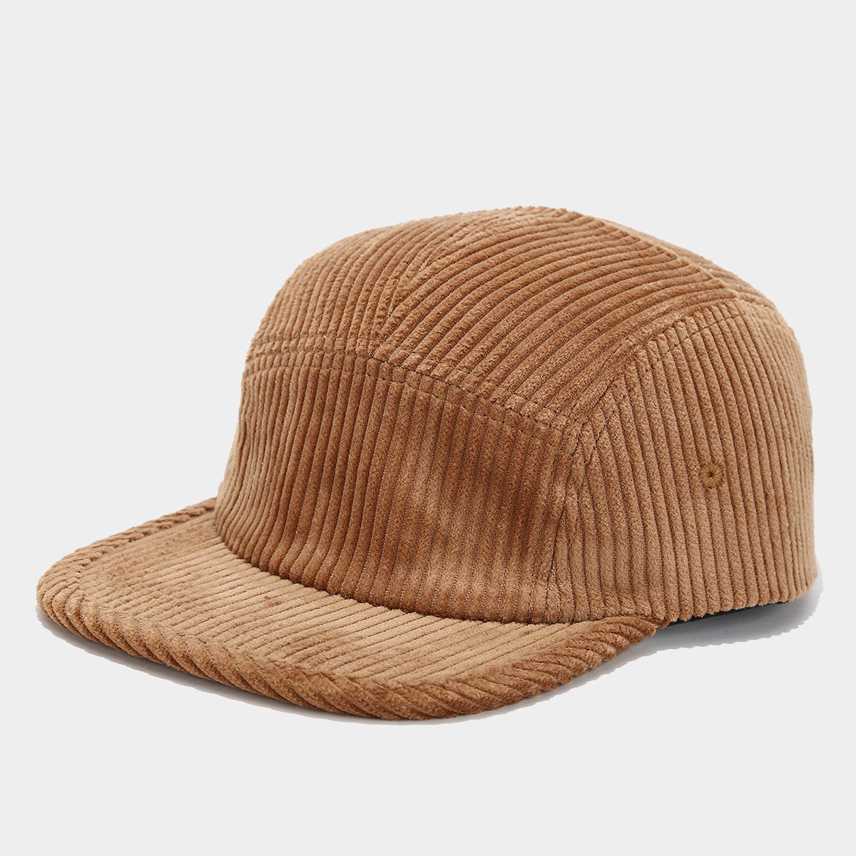 Retro 5-Panel Corduroy Cap – Solid Color, Unisex Fall & Winter Streetwear Hat