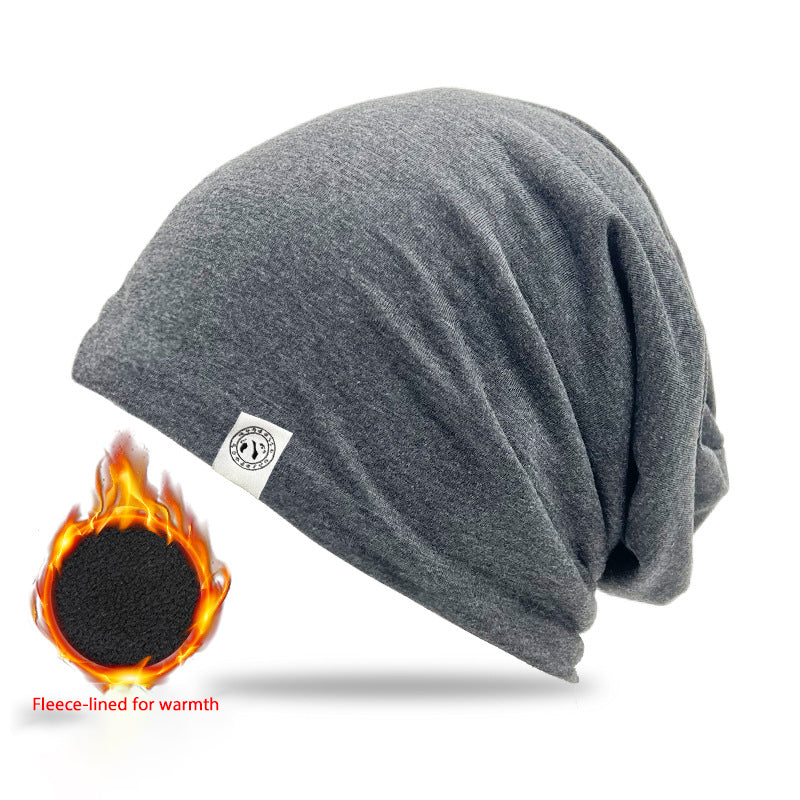 冬用暖かい耳保護防風防寒サイクリングスローチーハット | 二重層厚手フリースビーニー