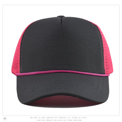 Foam Front Mesh Back Trucker Hat – Adjustable Snapback, Breathable Sun Protection, Unisex Cap