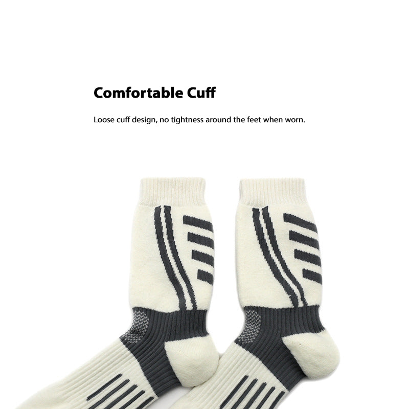 Pandaize Merino Wool Socks – Thickened Ski Socks, Outdoor Hiking & Mountaineering Mid-Calf Sports Socks