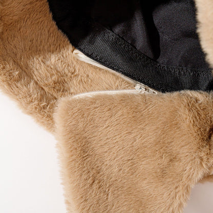 Pandaize Winter Plush Bucket Hat for Women – Thick Fleece-Lined Warm Ear Protection Hat, Cozy & Stylish Cold Weather Fashion