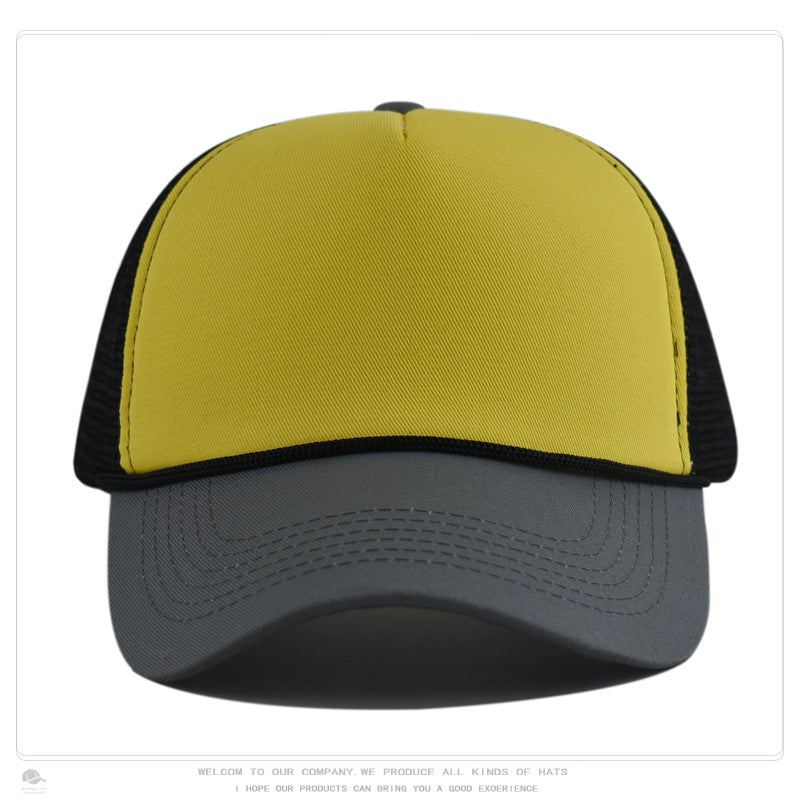 Foam Front Mesh Back Trucker Hat – Adjustable Snapback, Breathable Sun Protection, Unisex Cap